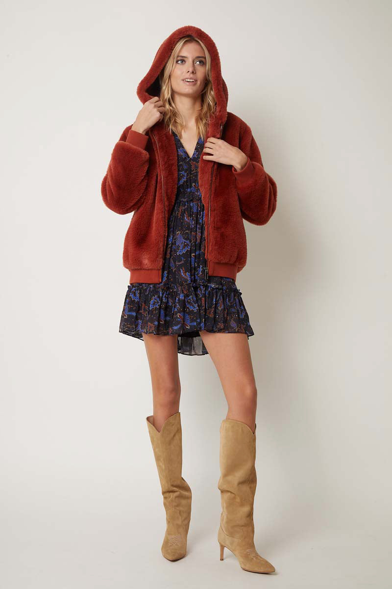 Veste À Capuche - Terracotta