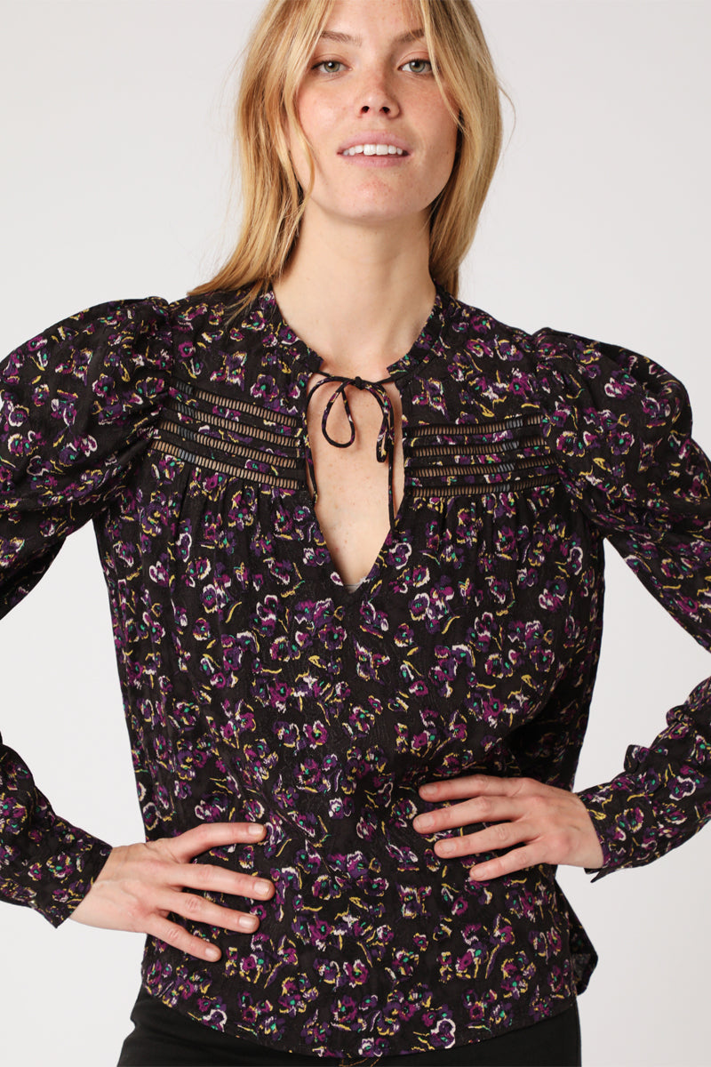 Blouse Imprimé Manches Bouffantes - Bilbao