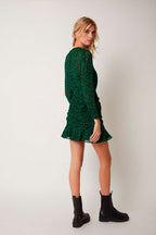 Berenice - Robe Fourreau Vert Foncé