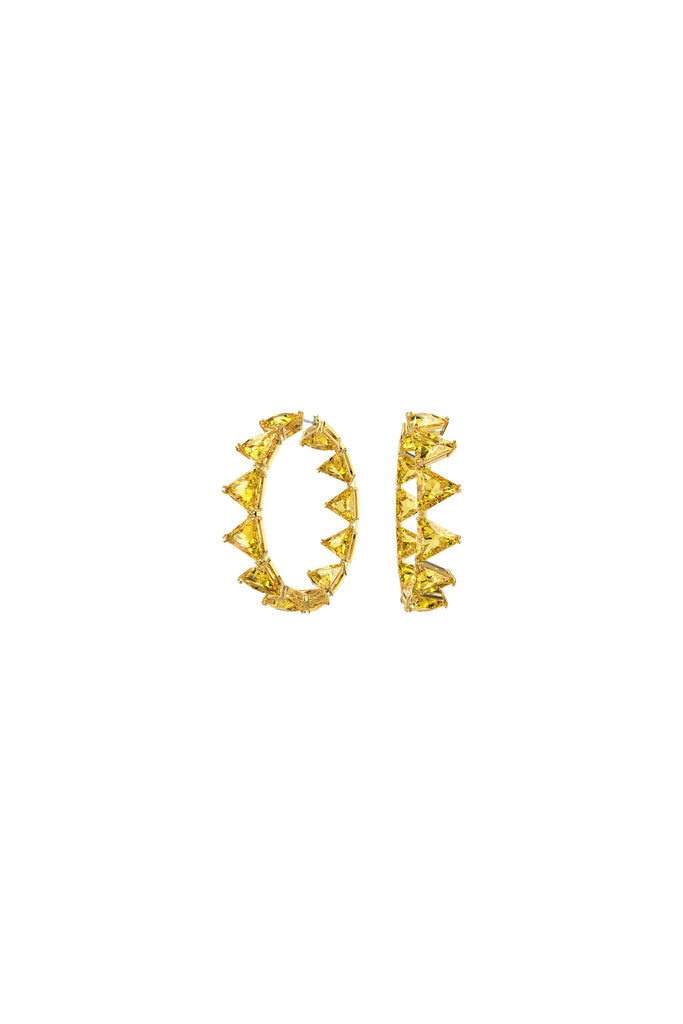 Swarovski - Créoles Ornées De Cristaux Swarovski Millenia - Jaune