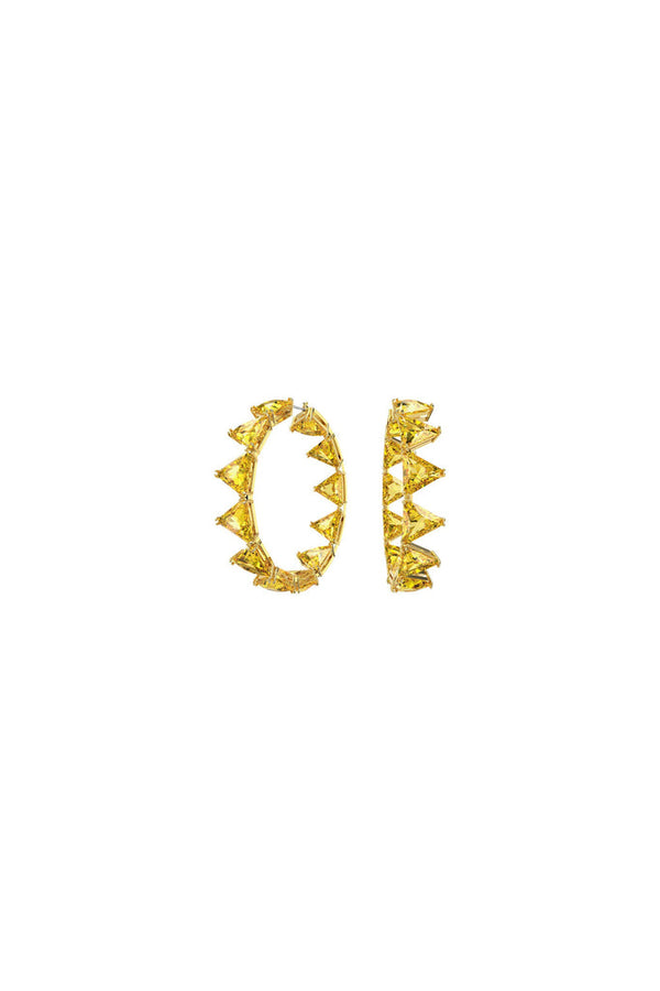 Swarovski - Créoles Ornées De Cristaux Swarovski Millenia - Jaune