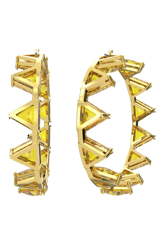 Swarovski - Créoles Ornées De Cristaux Swarovski Millenia - Jaune