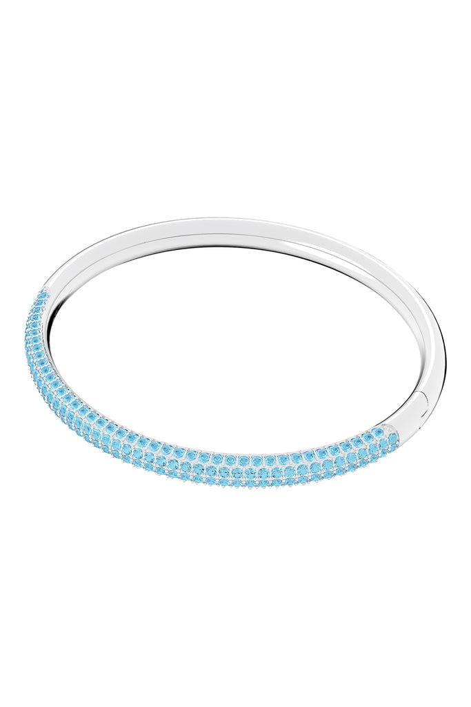 Swarovski - Jonc Orné De Cristaux Swarovski - Argenté Et Bleu