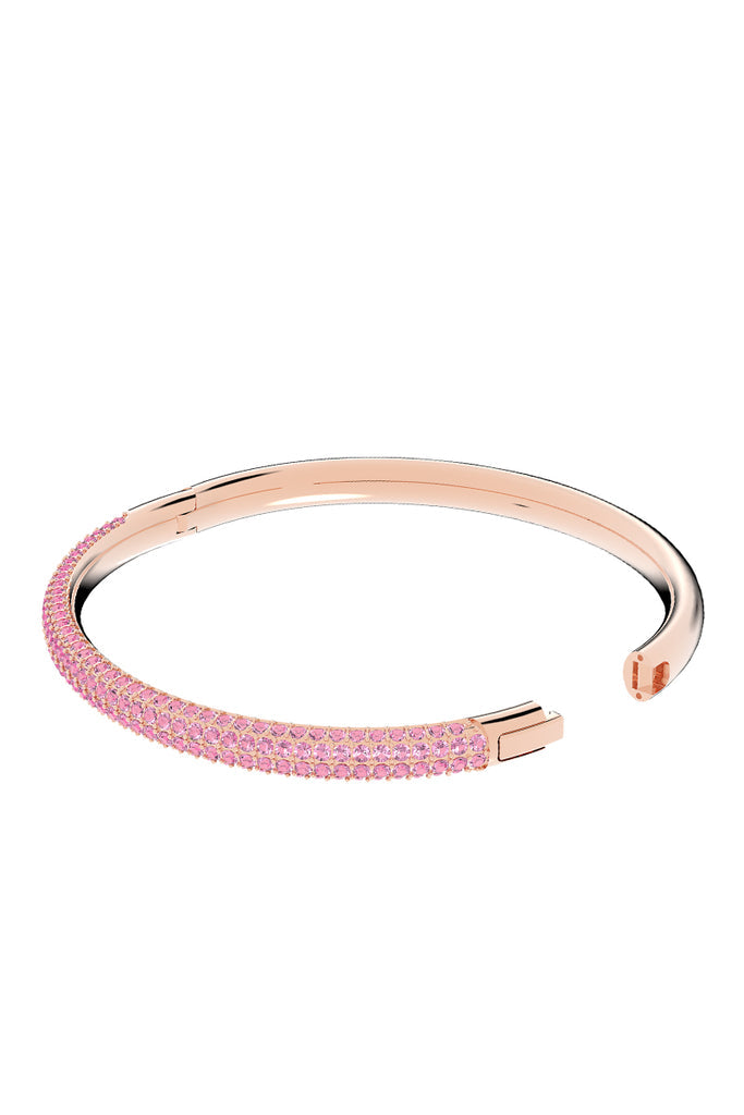 Swarovski - Jonc Orné De Cristaux Swarovski - Rose Doré Et Rose