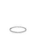 Swarovski - Bracelet Serti De Zircons Tennis Deluxe - Argenté Et Blanc