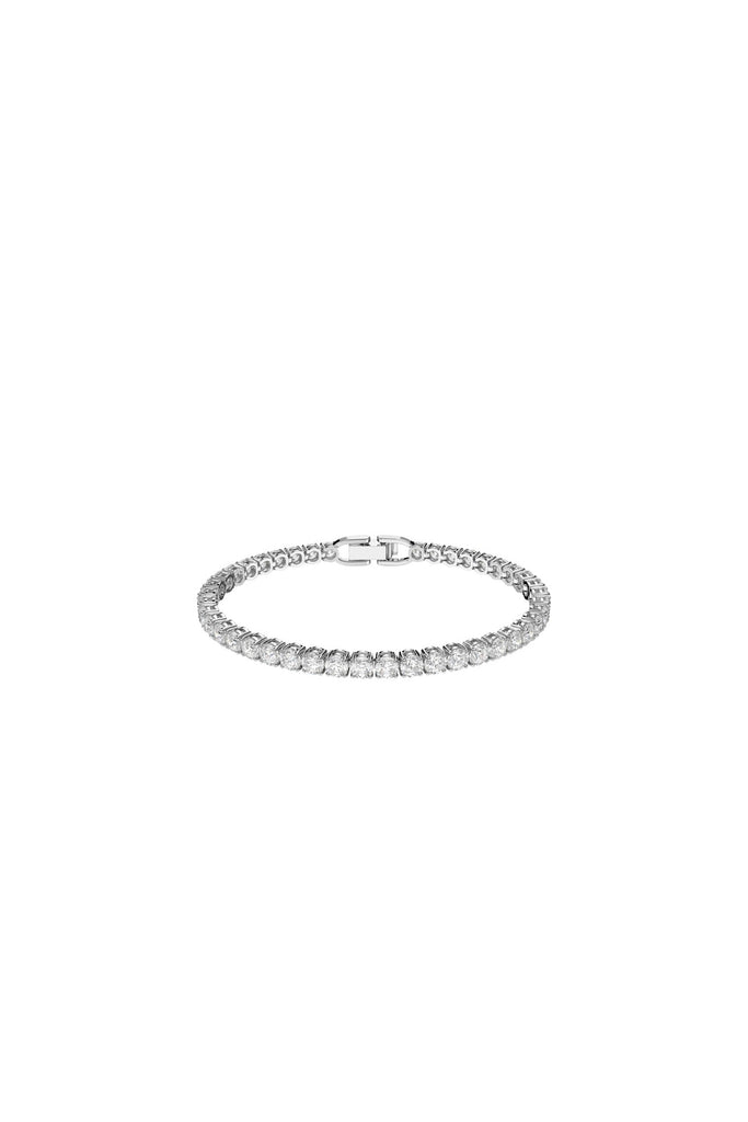 Swarovski - Bracelet Serti De Zircons Tennis Deluxe - Argenté Et Blanc