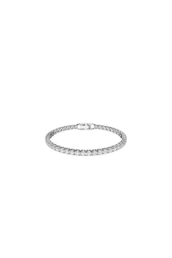 Swarovski - Bracelet Serti De Zircons Tennis Deluxe - Argenté Et Blanc