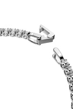 Swarovski - Bracelet Serti De Zircons Tennis Deluxe - Argenté Et Blanc