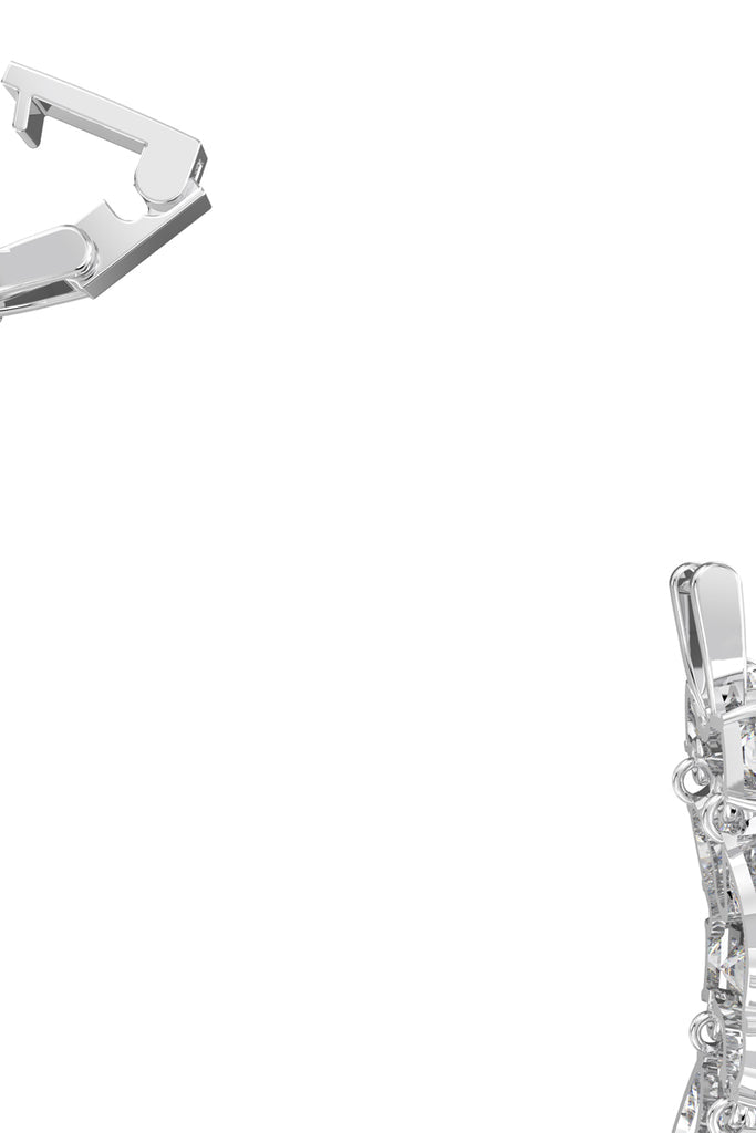 Swarovski - Bracelet Serti De Zircons Tennis Deluxe - Argenté Et Blanc