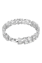 Swarovski - Bracelet Serti De Zircons Tennis Deluxe - Argenté Et Blanc
