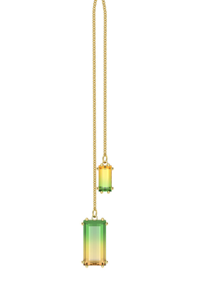 Swarovski - Collier Serti De Zircons Millenia Doré Et Vert