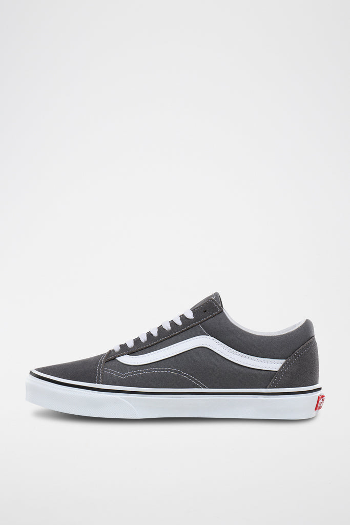 Baskets En Cuir Old Skool Anthracite - Mixte