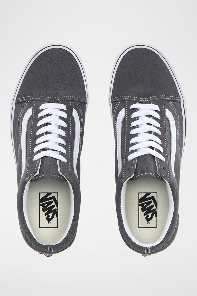 Baskets En Cuir Old Skool Anthracite - Mixte