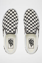 Baskets Classic Slip-On Blanc Et Noir - Mixte