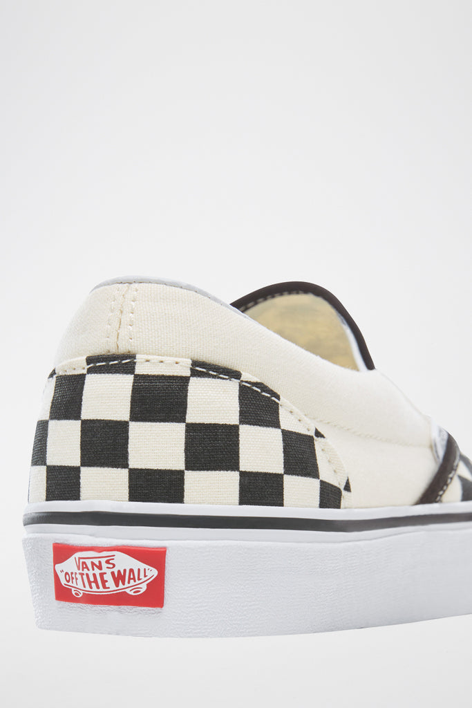 Baskets Classic Slip-On Blanc Et Noir - Mixte