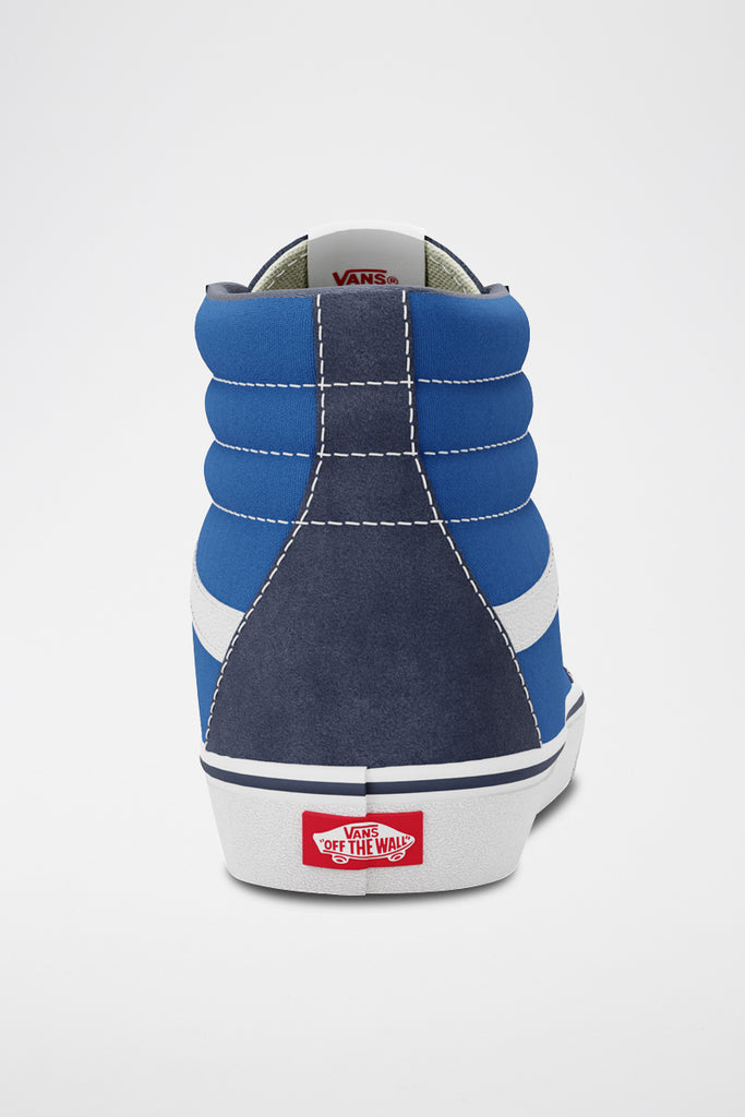 Baskets Montantes En Cuir Sk8-Hi Bleu Marine - Mixte