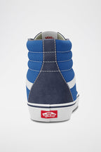 Baskets Montantes En Cuir Sk8-Hi Bleu Marine - Mixte