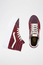 Baskets Plateformes En Cuir Sk8-Hi Tapered Stackfo - Bordeaux - Mixte