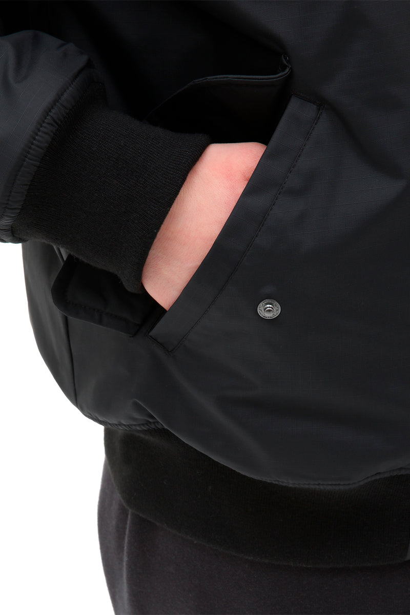 Bomber Crew Pilot Jacket Noir - Femme