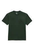 T-Shirt Mn Woven Patch Pocket M Vert Foncé - Homme
