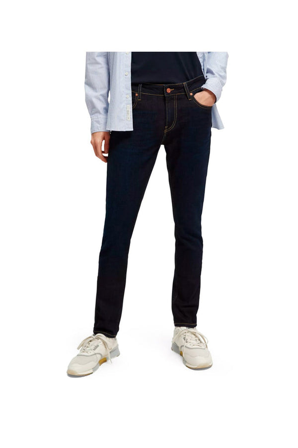Scotch & Soda - Jean Skinny Bleu Marine - Homme