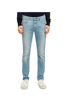 Scotch & Soda - Jean Droit En Coton Biologique Bleu Clair - Homme