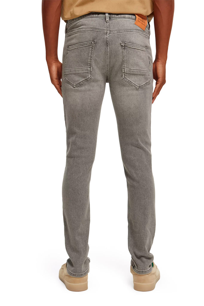 Scotch & Soda - Jean Slim En Coton Biologique Gris - Homme
