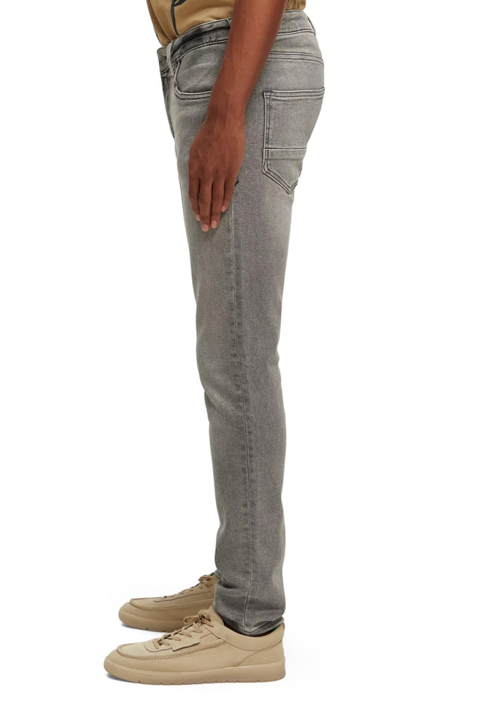Scotch & Soda - Jean Slim En Coton Biologique Gris - Homme