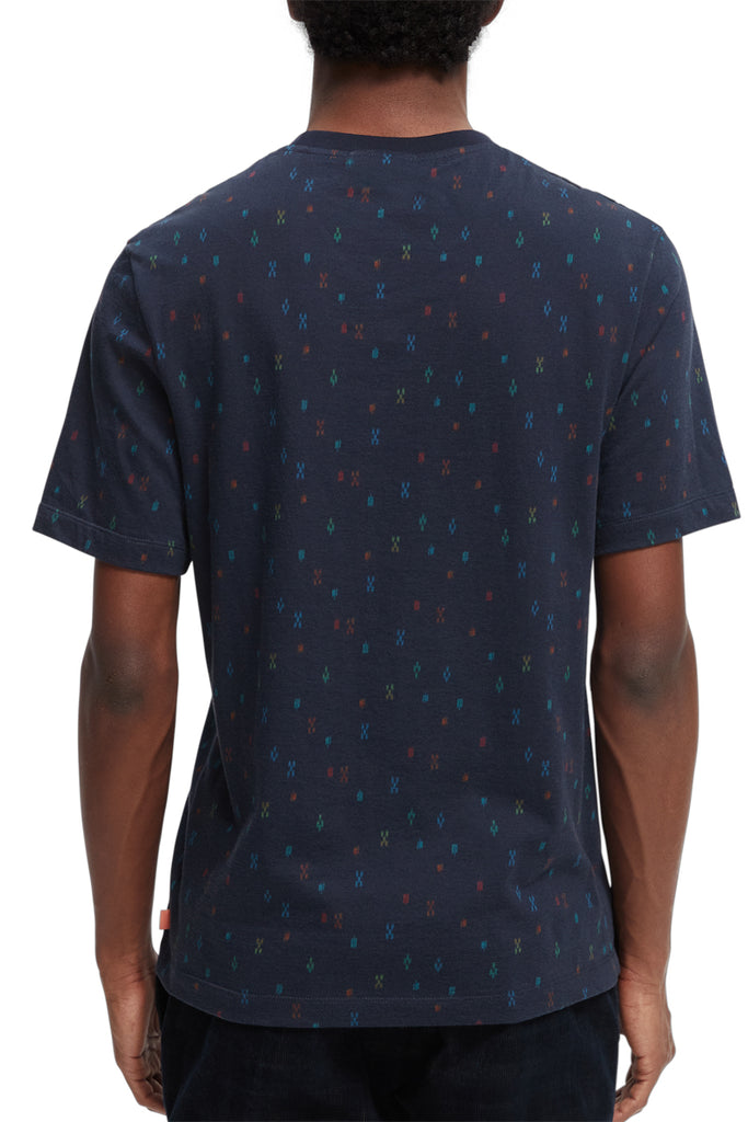 Scotch & Soda - T-Shirt En Coton Biologique Bleu Marine - Homme