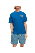 Scotch & Soda - T-Shirt Bleu Roi - Homme