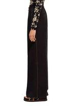 Scotch & Soda - Pantalon Wide Legs En Lin Noir - Femme
