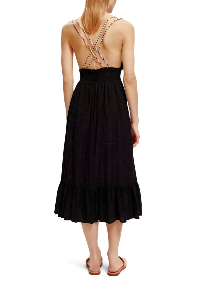 Scotch & Soda - Robe Midi Noir - Femme