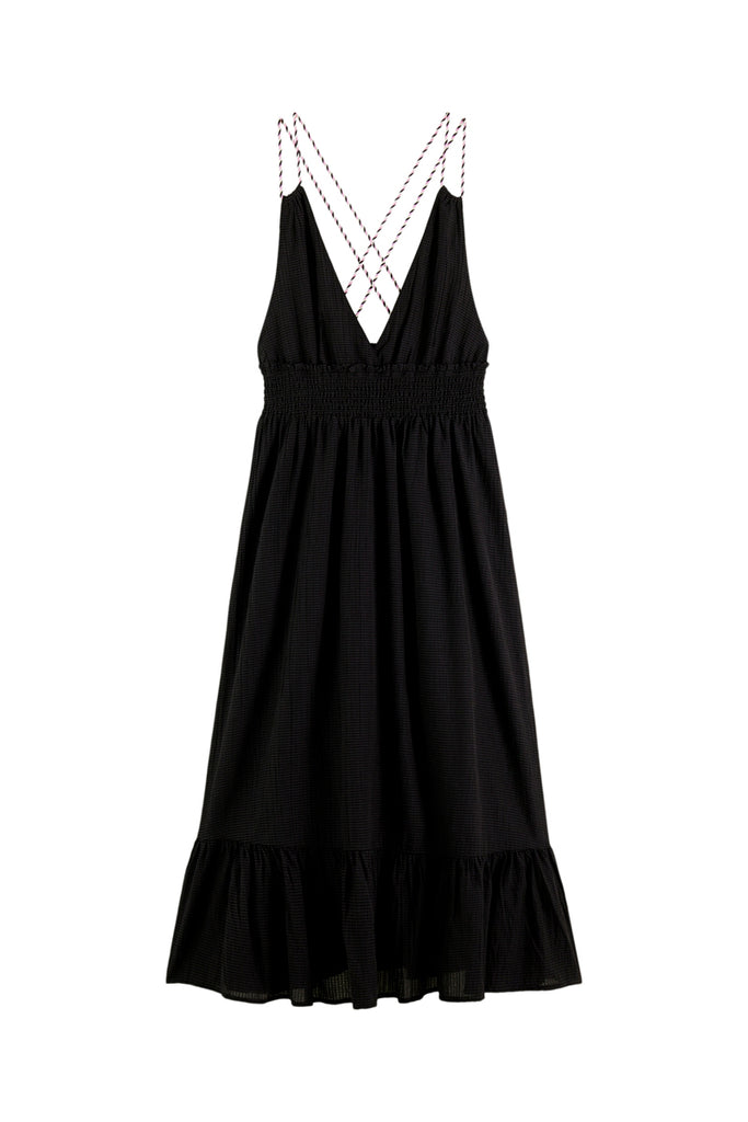 Scotch & Soda - Robe Midi Noir - Femme