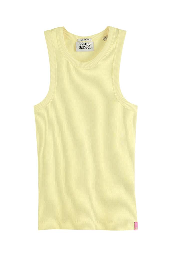 Scotch & Soda - Débardeur En Coton Biologique En Conversion - Ivoire - Femme