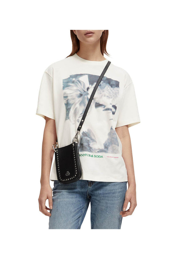 Scotch & Soda - T-Shirt En Coton Biologique Blanc - Femme