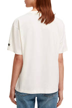 Scotch & Soda - T-Shirt En Coton Biologique Blanc - Femme