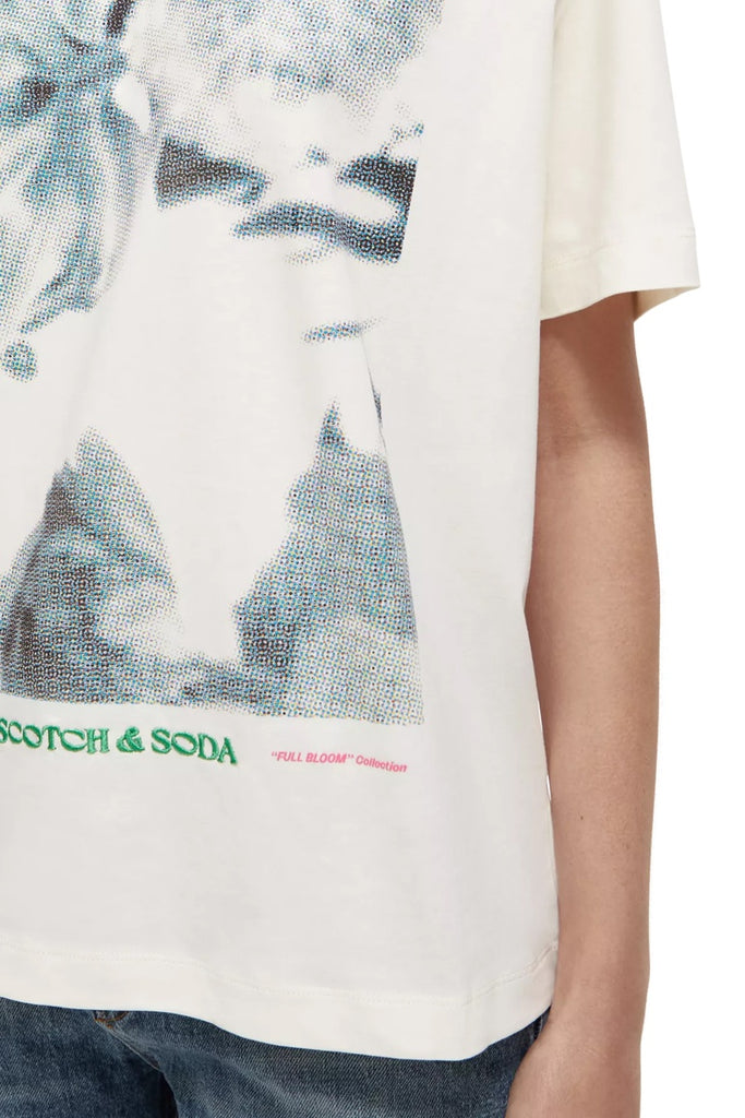 Scotch & Soda - T-Shirt En Coton Biologique Blanc - Femme