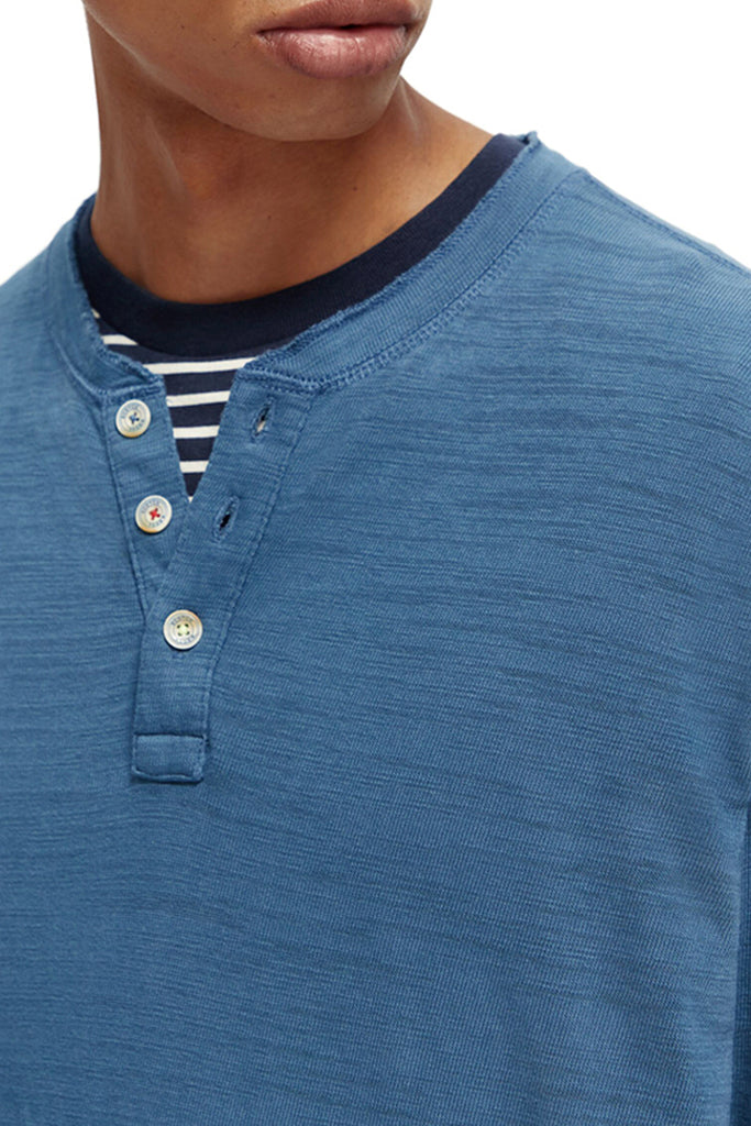 Scotch & Soda - T-Shirt Bleu - Homme