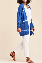 Gilet Long Prada Bleu Roi