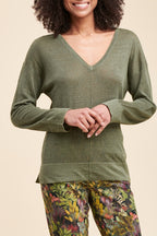 Pull En Lin Pasti Kaki