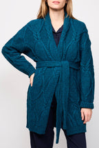 Gilet Long Renal Bleu Paon