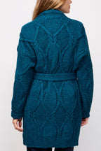 Gilet Long Renal Bleu Paon