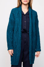 Gilet Long Renal Bleu Paon