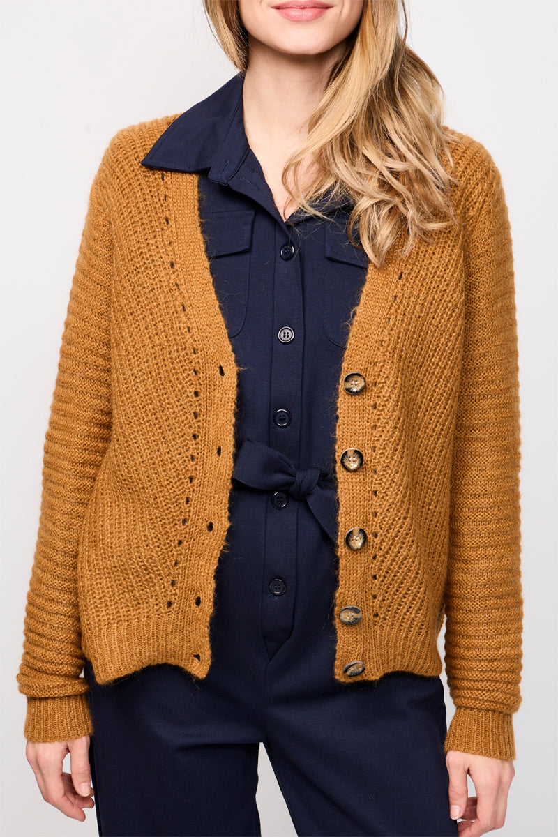 Gilet Ribs Camel