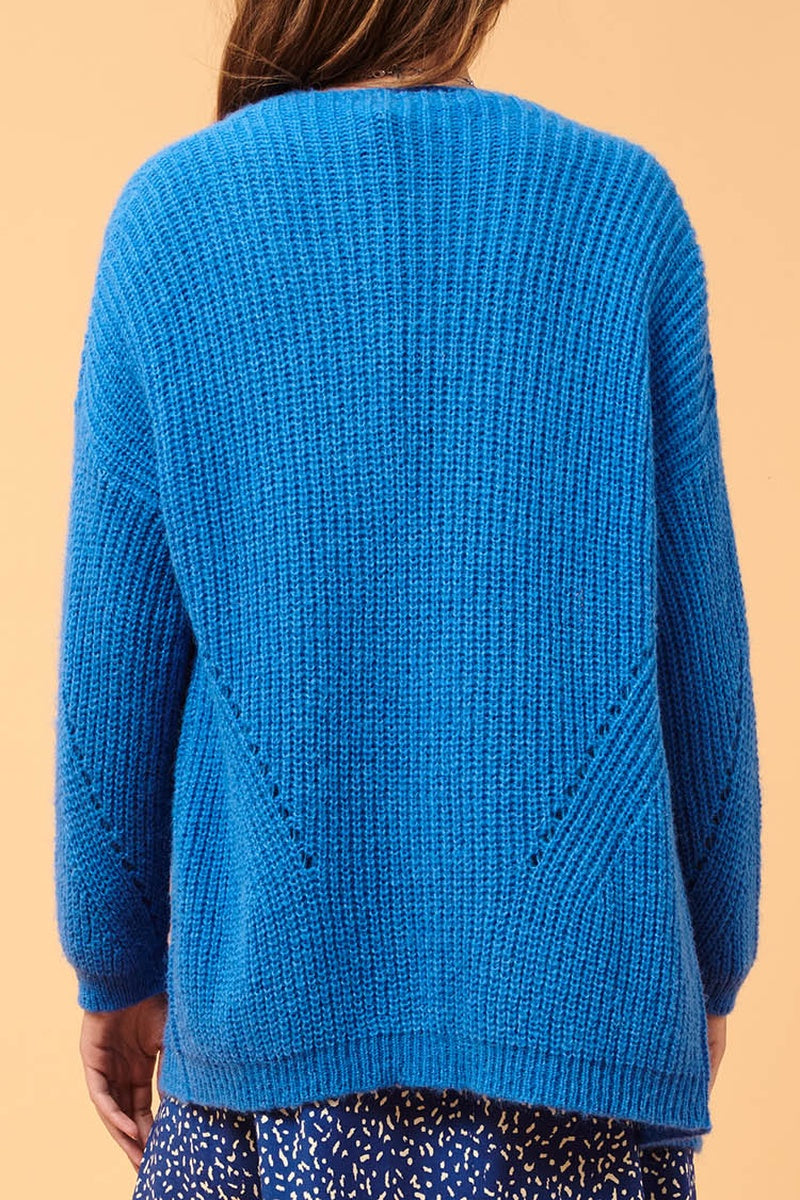 Gilet En Alpaga Chaima Bleu