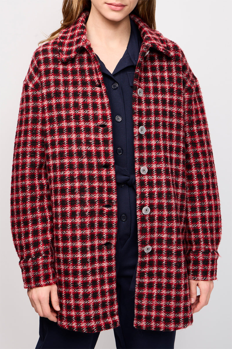 Veste Rafalo Rouge Et Noir