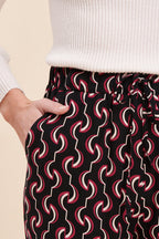 Pantalon Palazzo Taille Haute Bacchia - Noir