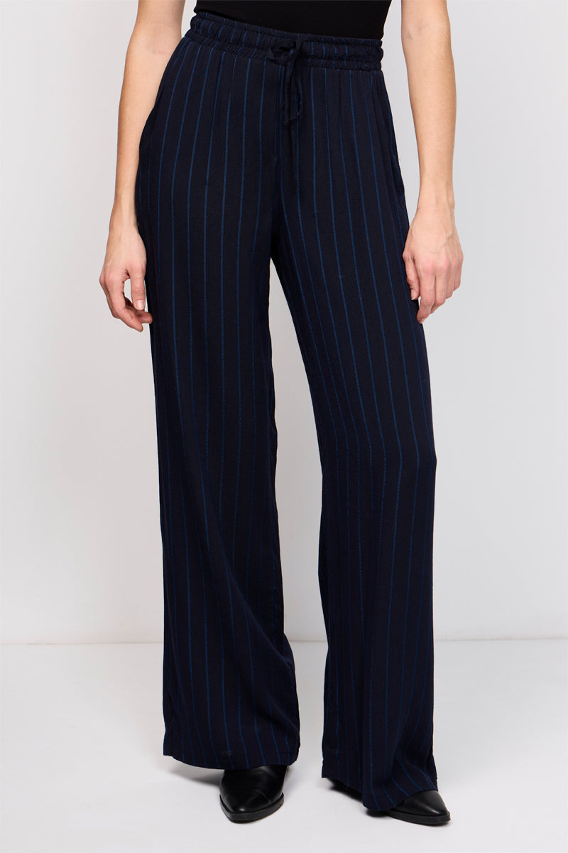 Pantalon Wide Legs Bacchia Bleu Marine