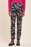 Pantalon Cigarette 7/8 Taille Haute Billy - Noir