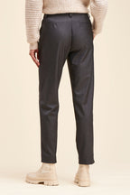 Chino Taille Haute Billy Anthracite Chiné